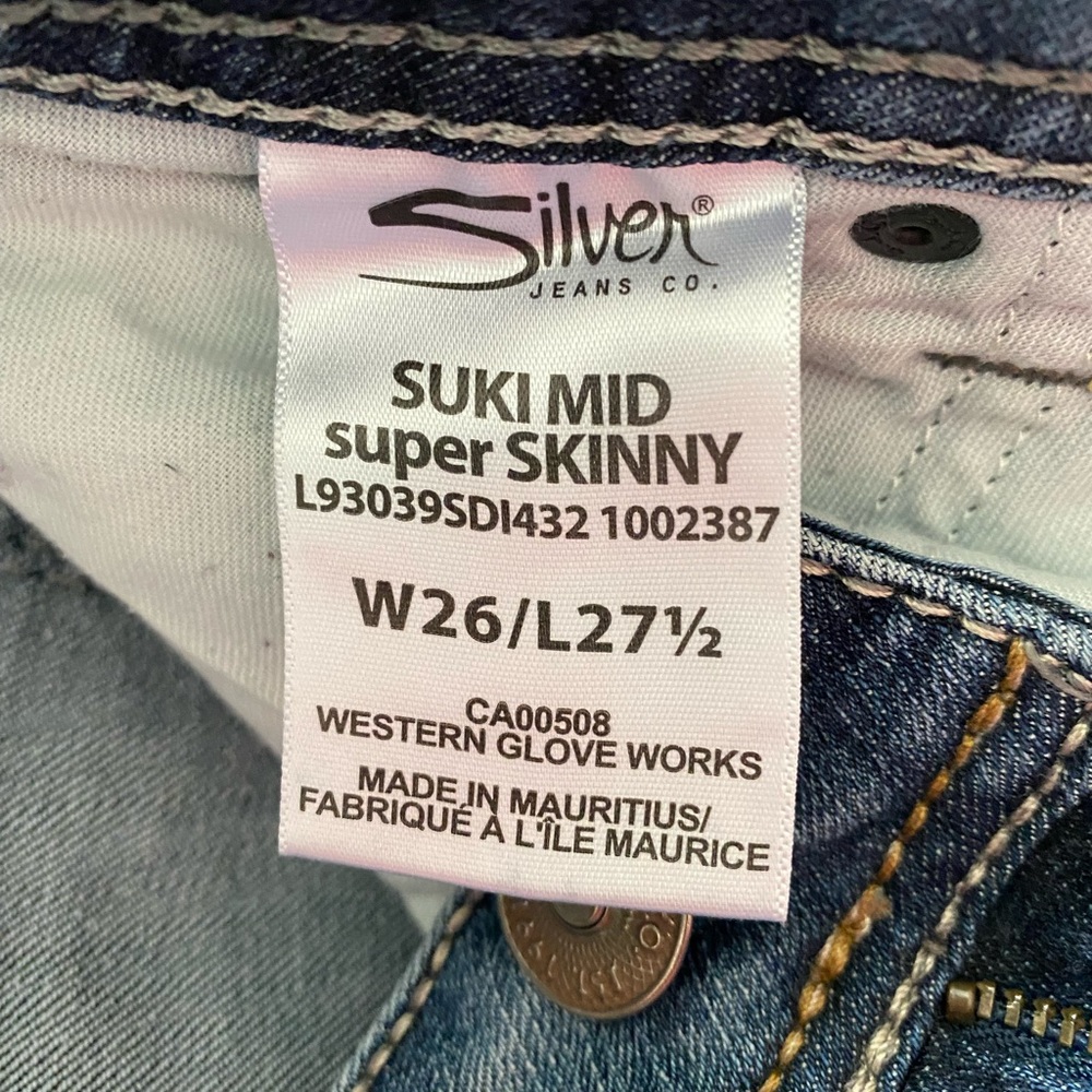 Womens Silver Jeans W26 L27 1/2